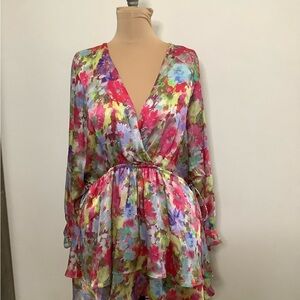 Zara Colorful Floral Mini Dress
